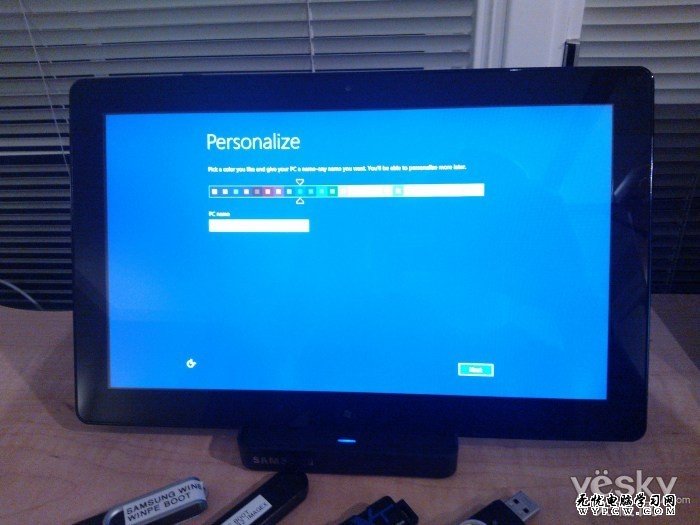 组图：三星平板安装Win8 RTM版过程