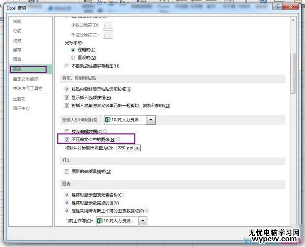 Excel2013如何取消图片自动压缩  Excel2013如何插入原图