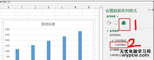 excel2013添加次坐标轴的教程