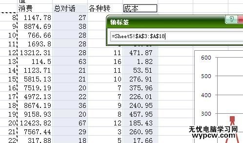 excel2007修改折线图横坐标的教程