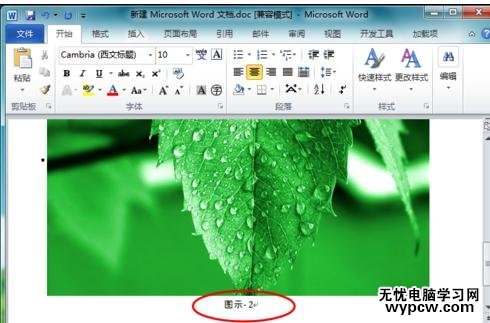 word2010如何为图片添加题注