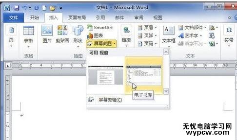 word2010中进行截图的两种技巧