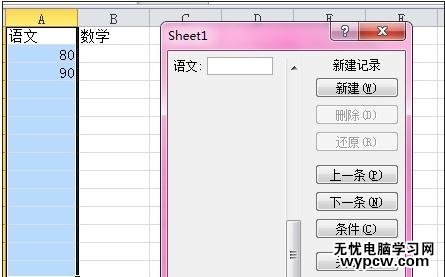 excel2010用数据清单录入数据的教程