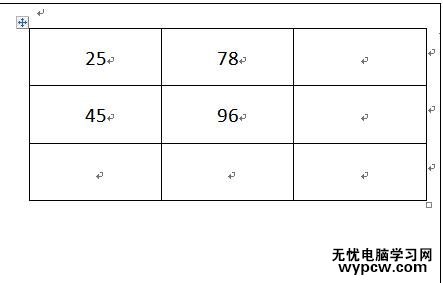 word2010怎样将表格中的数据求和