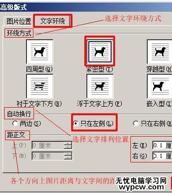 word2007图片紧密环绕文字的两种技巧