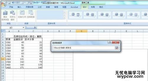 excel2007 添加图表标题的教程