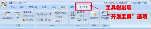 word2007添加单选框和复选框的两种方法