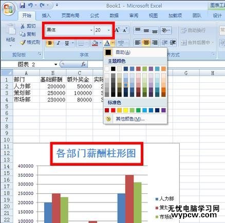 excel表格转柱形图的教程