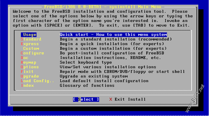 FreeBSD 8.0安装教程