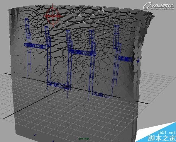 MAYA BlastCode Sweep制作墙体 武林网 MAYA建模教程