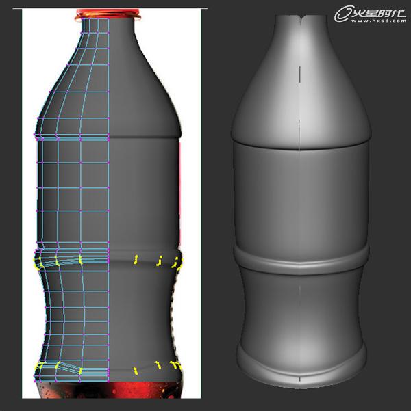 MAYA打造可口可乐瓶子模型 武林网 MAYA建模教程