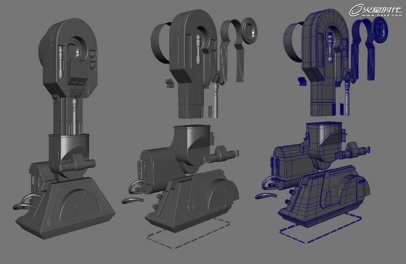 MAYA制作《星球大战》中的机器人R2D2 武林网 MAYA建模教程