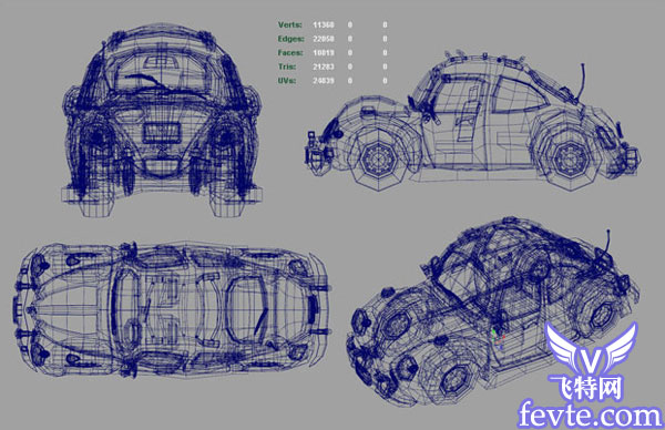 Maya建模大众BUG汽车教程 Maya建模大众BUG汽车教程 武林网 MAYA建模教程