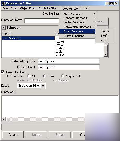 MAYA表达式动画之Functions 武林网 MAYA角色动画教程