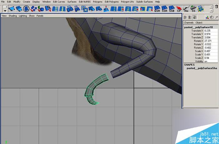 MAYA 7.0恐龙建模教程 武林网 MAYA建模教程