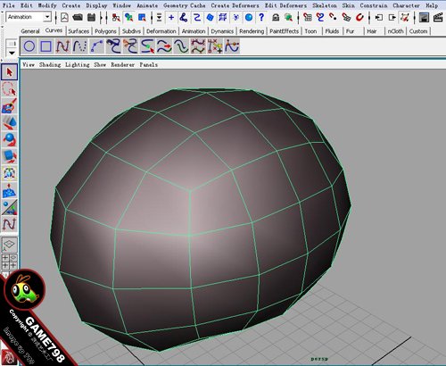 MAYA制作可爱卡通墨鱼 武林网 MAYA建模教程