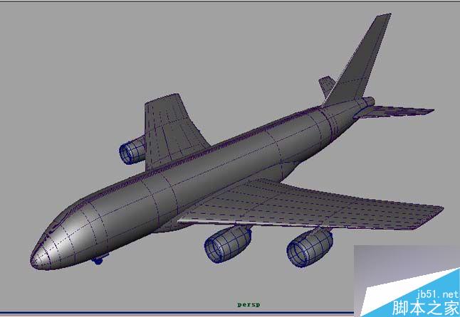 Maya飞机建模 武林网 MAYA建模教程