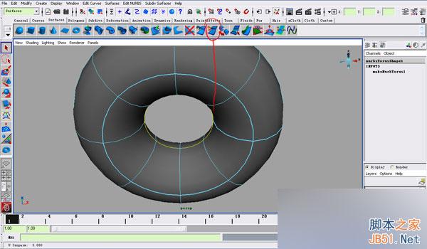 MAYA NURBS制作高精度生物模型详解 武林网 MAYA建模教程