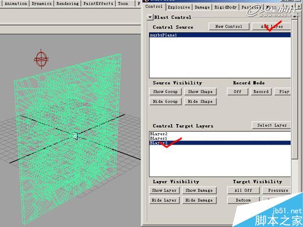 MAYA BlastCode Sweep制作墙体 武林网 MAYA建模教程