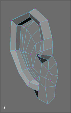maya建模 人耳朵的建模方法