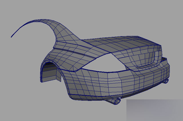 MAYA打造奔驰CLS 550跑车 武林网 MAYA建模教程5