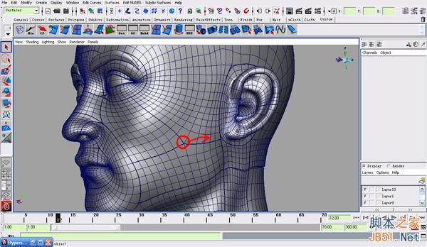 MAYA NURBS制作高精度生物模型详解 武林网 MAYA建模教程