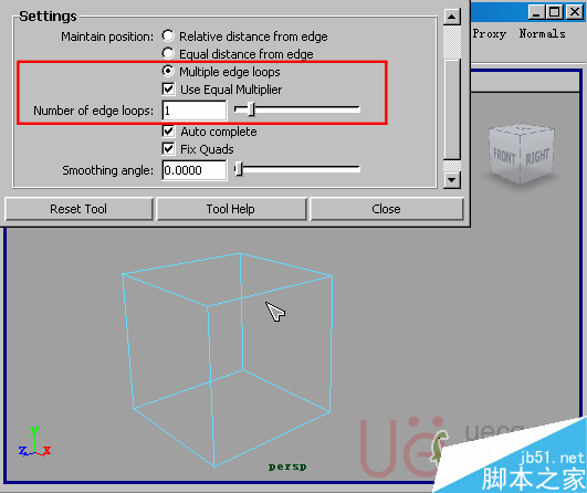 MAYA Polygons建模Edit Mesh命令集详解解释 武林网 MAYA建模教程29-insent-edge-multiple-edge-loops.gif