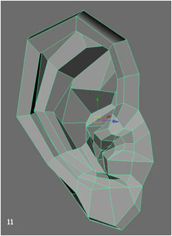 Maya建模 人耳朵的建模方法
