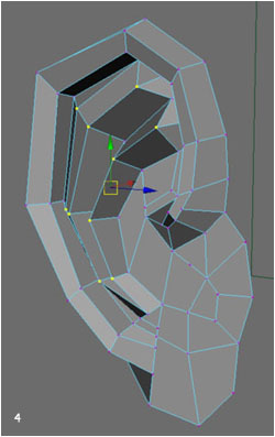 maya建模 人耳朵的建模方法
