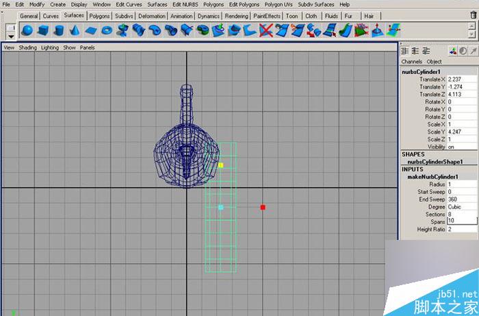 MAYA 7.0恐龙建模教程 武林网 MAYA建模教程