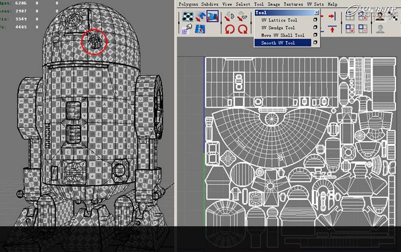 MAYA制作《星球大战》中的机器人R2D2 武林网 MAYA建模教程