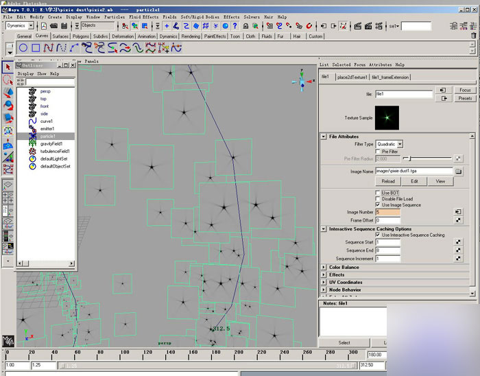 maya2008制作奇幻星璨特效教程 武林网 MAYA角色动画教程