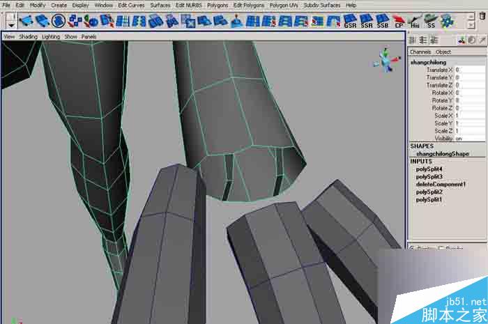 MAYA 7.0恐龙建模教程 武林网 MAYA建模教程