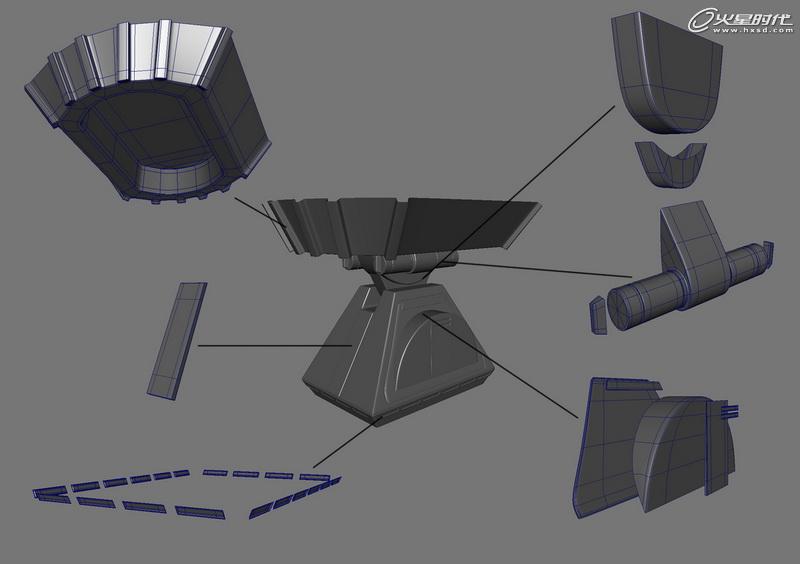 MAYA制作《星球大战》中的机器人R2D2 武林网 MAYA建模教程