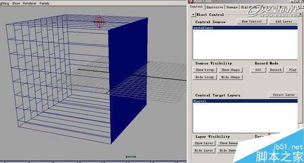 MAYA BlastCode Sweep制作墙体 武林网 MAYA建模教程