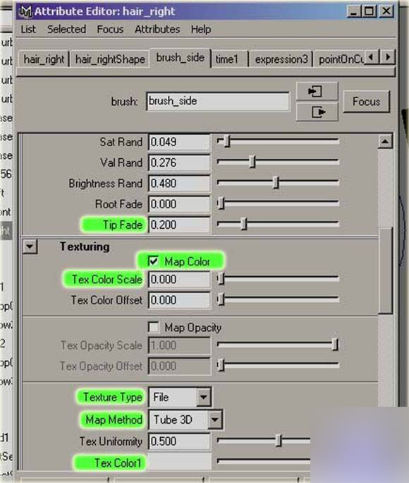 Maya PaintEffects 制作头发 武林网 MAYA角色动画教程