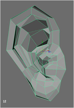 Maya建模 人耳朵的建模方法