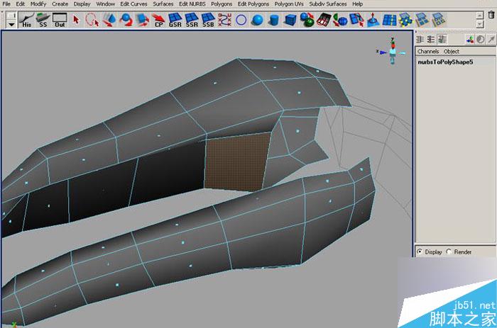 MAYA 7.0恐龙建模教程 武林网 MAYA建模教程