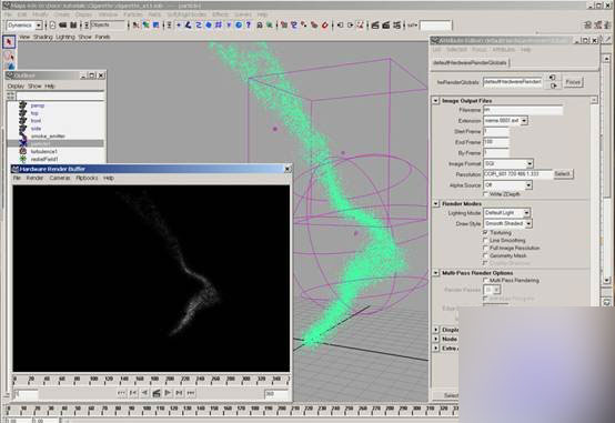 MAYA粒子教程制作烟的效果 武林网 MAYA角色动画教程