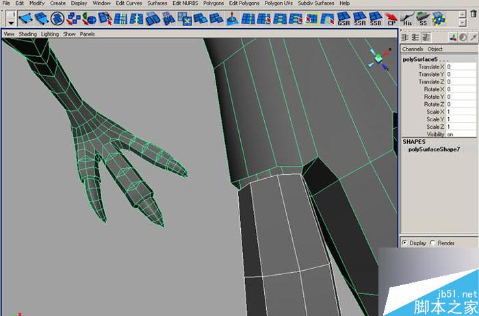 MAYA 7.0恐龙建模教程 武林网 MAYA建模教程