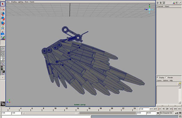 Maya制作卡通机械鸟 武林网 MAYA角色动画教程