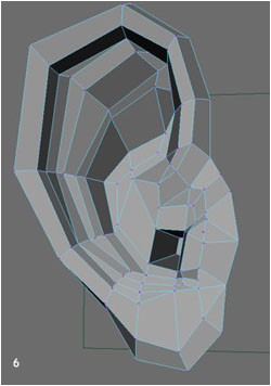 maya建模 人耳朵的建模方法