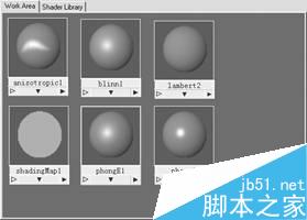Maya 7.0 表面材质-编辑材质 武林网 MAYA材质灯光