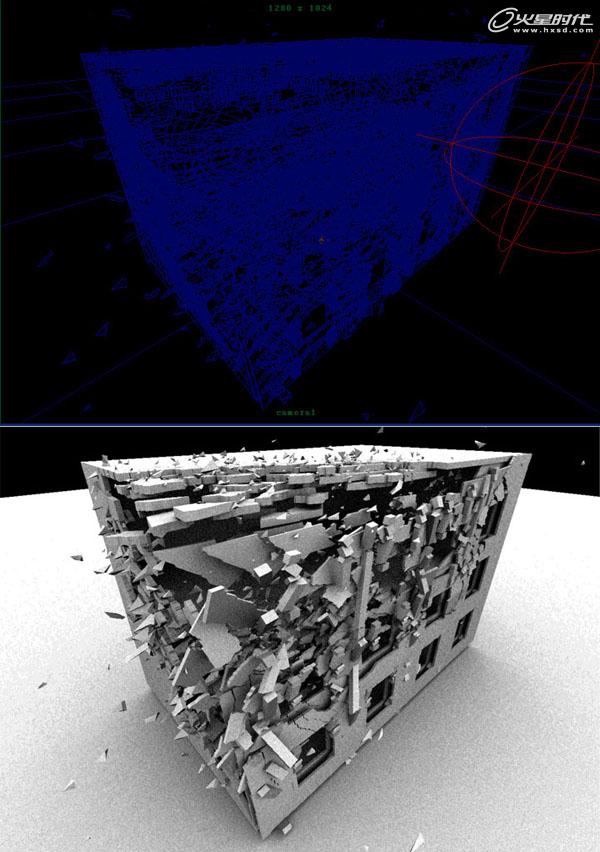 MAYA BlastCode打造房屋坍塌动画 武林网 MAYA动画教程