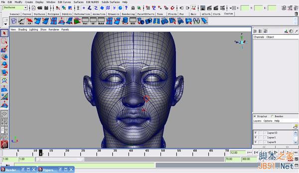 MAYA NURBS制作高精度生物模型详解 武林网 MAYA建模教程