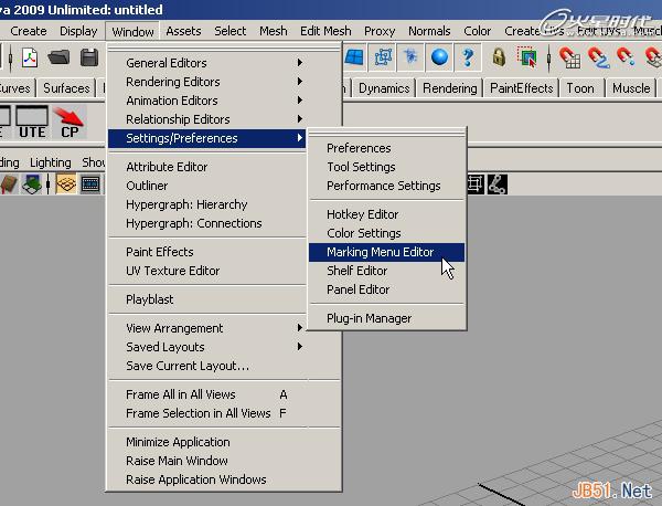 MAYA中创建自定义菜单的方法 武林网 MAYA入门实例教程