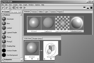 Maya 7.0 表面材质-Hypershade窗口 武林网 MAYA材质灯光