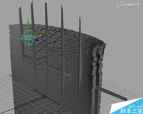 MAYA BlastCode Sweep制作墙体 武林网 MAYA建模教程