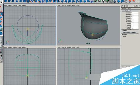 maya7.0玫瑰花建模教程 武林网 MAYA材质灯光