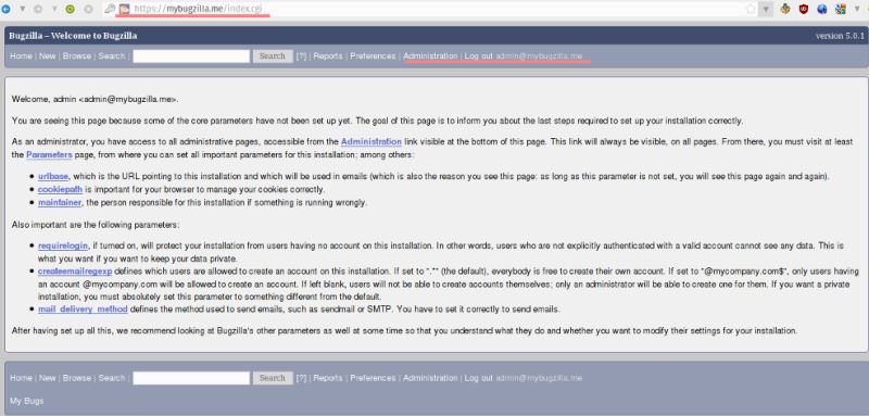 Bugzilla-Admin-Page